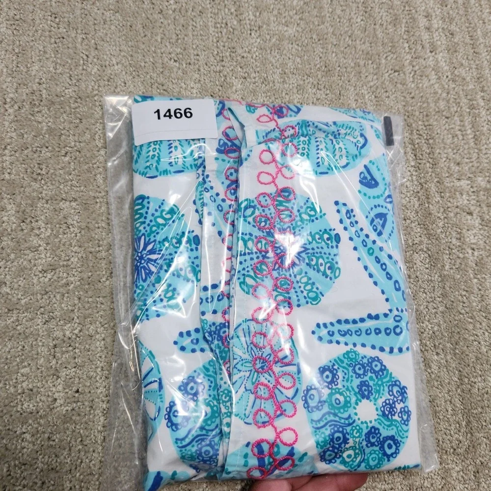 Lilly Pulitzer Shift Dress‎ Girls XL 14-16 Target Shell Sleeveless Embroidered